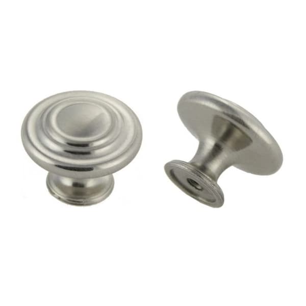 Crown 1-3/8" Spherical Cabinet Knob Satin Nickel Finish CHK971SN - main